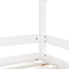 Barnesengeramme hvit 90x190 cm heltre furu
