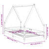 Barnesengeramme hvit 90x190 cm heltre furu