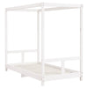 Barnesengeramme hvit 80x160 cm heltre furu