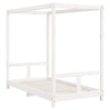 Barnesengeramme hvit 80x160 cm heltre furu