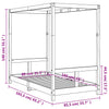 Barnesengeramme hvit 80x160 cm heltre furu