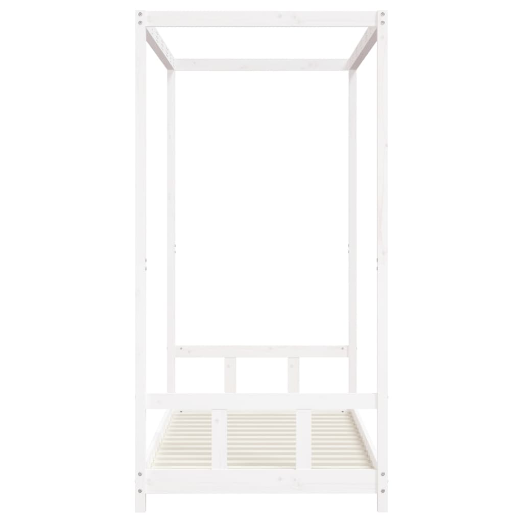 Barnesengeramme hvit 90x190 cm heltre furu