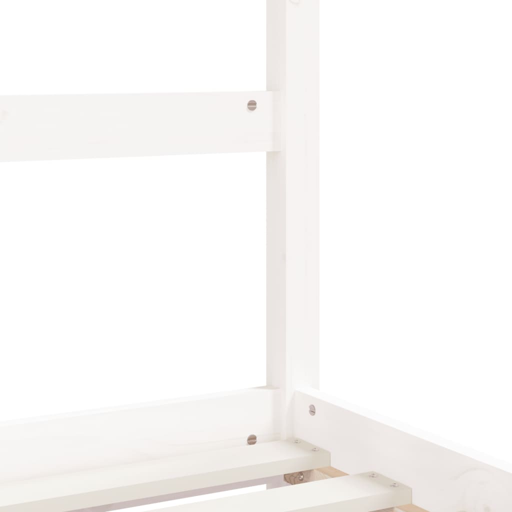 Barnesengeramme hvit 90x190 cm heltre furu