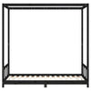 Barnesengeramme svart 90x190 cm heltre furu