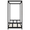 Barnesengeramme svart 90x190 cm heltre furu