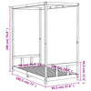 Barnesengeramme svart 90x190 cm heltre furu
