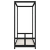 Barnesengeramme svart 80x200 cm heltre furu