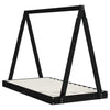 Barnesengeramme svart 80x160 cm heltre furu