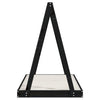 Barnesengeramme svart 80x160 cm heltre furu