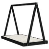 Barnesengeramme svart 80x160 cm heltre furu