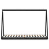 Barnesengeramme svart 80x200 cm heltre furu