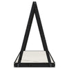Barnesengeramme svart 80x200 cm heltre furu