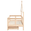Barnesengeramme med skuffer 70x140 cm heltre furu