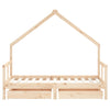 Barnesengeramme med skuffer 80x160 cm heltre furu