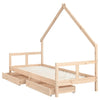 Barnesengeramme med skuffer 80x200 cm heltre furu