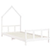 Barnesengeramme hvit 90x190 cm heltre furu