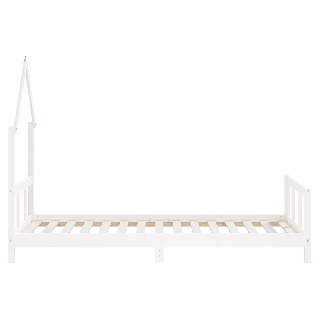 Barnesengeramme hvit 90x190 cm heltre furu