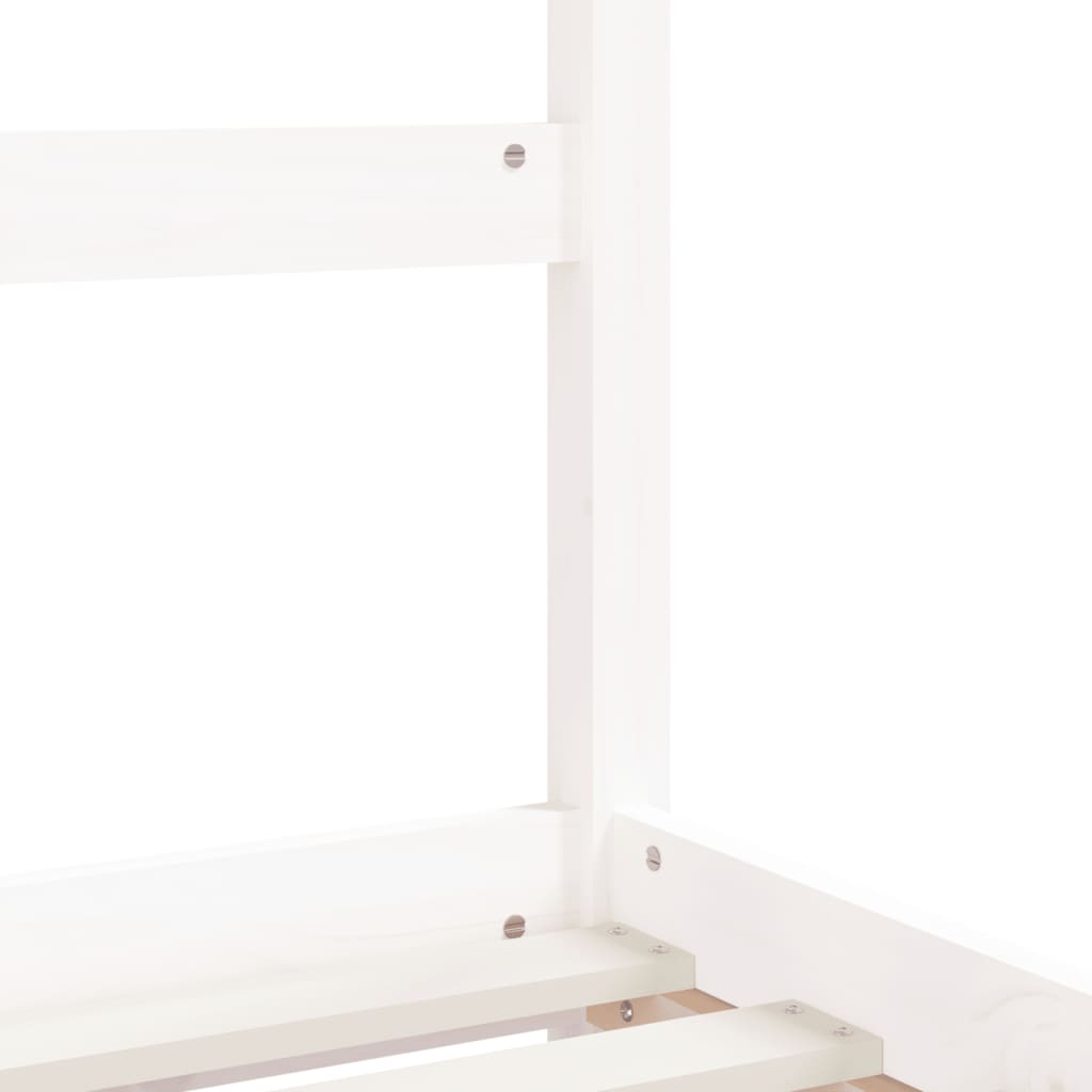 Barnesengeramme hvit 90x190 cm heltre furu