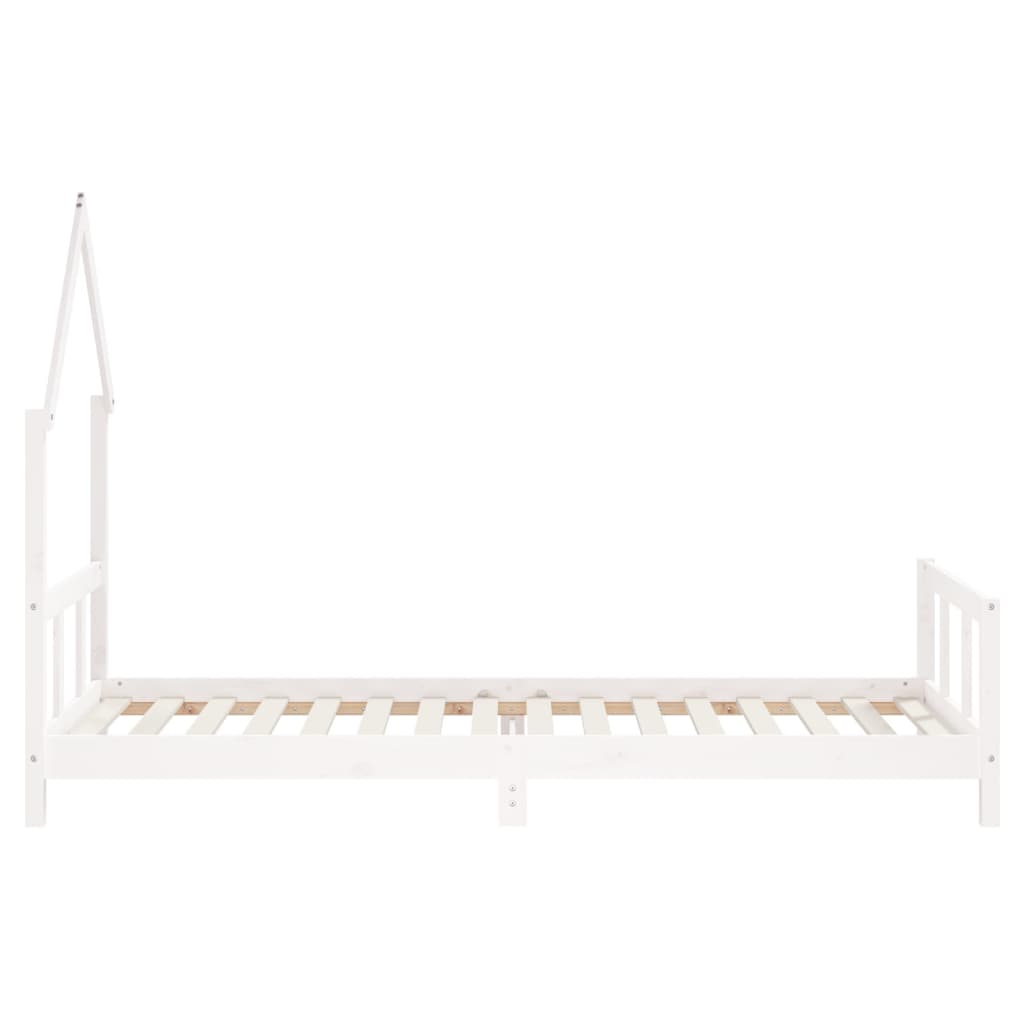 Barnesengeramme hvit 90x200 cm heltre furu
