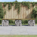 Hagebenk gabiondesign 203x31x42 cm impregnert furu
