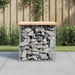 Hagebenk gabiondesign 43x44x42 cm heltre furu