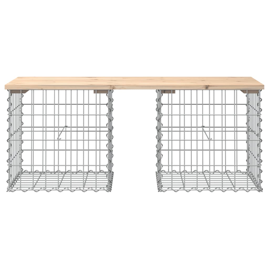 Hagebenk gabiondesign 103x44x42 cm heltre furu vidaXL