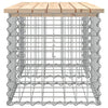 Hagebenk gabiondesign 103x44x42 cm heltre furu