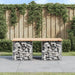 Hagebenk gabiondesign 103x44x42 cm heltre furu vidaXL