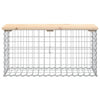 Hagebenk gabiondesign 83x31,5x42 cm heltre furu