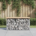 Hagebenk gabiondesign 83x31,5x42 cm heltre furu