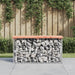 Hagebenk gabiondesign 83x31,5x42 cm heltre douglasgran