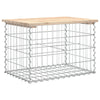 Hagebenk gabiondesign 63x44x42 cm heltre furu