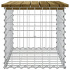 Hagebenk gabiondesign 63x44x42 cm impregnert furu