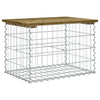 Hagebenk gabiondesign 63x44x42 cm impregnert furu