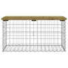 Hagebenk gabiondesign 83x44x42 cm impregnert furu