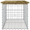 Hagebenk gabiondesign 83x44x42 cm impregnert furu
