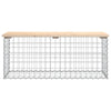Hagebenk gabiondesign 103x44x42 cm heltre furu
