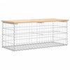 Hagebenk gabiondesign 103x44x42 cm heltre furu
