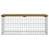 Hagebenk gabiondesign 103x44x42 cm impregnert furu