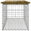 Hagebenk gabiondesign 103x44x42 cm impregnert furu