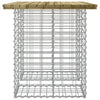 Hagebenk gabiondesign 100x70x72 cm impregnert furu