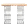 Hagebenk gabiondesign 100x70x72 cm heltre furu
