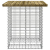Hagebenk gabiondesign 100x70x72 cm impregnert furu