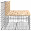 Hagebenk gabiondesign 103x70x65 cm heltre furu