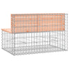 Hagebenk gabiondesign 103x70x65 cm heltre douglasgran