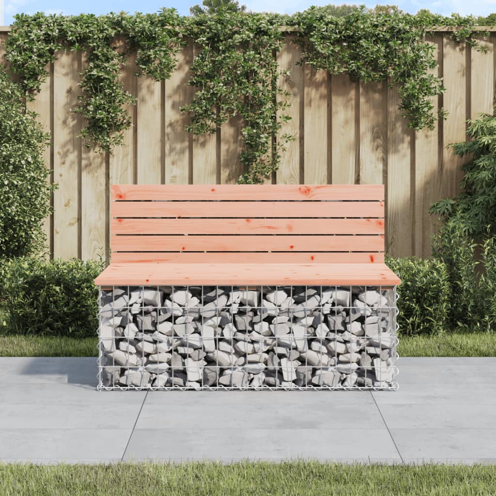 Hagebenk gabiondesign 103x70x65 cm heltre douglasgran