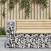 Hagebenk gabiondesign 92x71x65,5 cm heltre furu vidaXL
