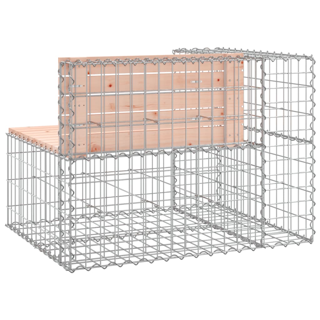 Hagebenk gabiondesign 92x71x65,5 cm heltre douglasgran vidaXL