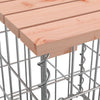 Hagebenk gabiondesign 92x71x65,5 cm heltre douglasgran