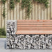 Hagebenk gabiondesign 92x71x65,5 cm heltre douglasgran vidaXL